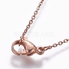 304 Stainless Steel Cable Chain Necklaces NJEW-P248-01RG-3