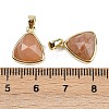 Natural Sunstone Pendants G-O176L-15G-3