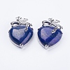 Natural Lapis Lazuli Pendants G-E433-B-05P-1