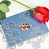 PVC Plastic Stamps & Carbon Steel Cutting Dies Stencils DIY-BC0005-73-4