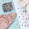 270Pcs 15 Colors Electroplated Frosted Synthetic Non-magnetic Hematite Beads G-UN0001-32-2