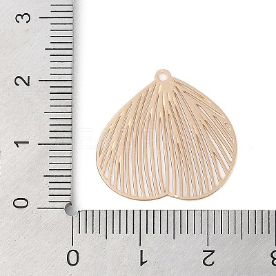 Iron Etched Metal Embellishments Pendants IFIN-Z0003-02KCG-1