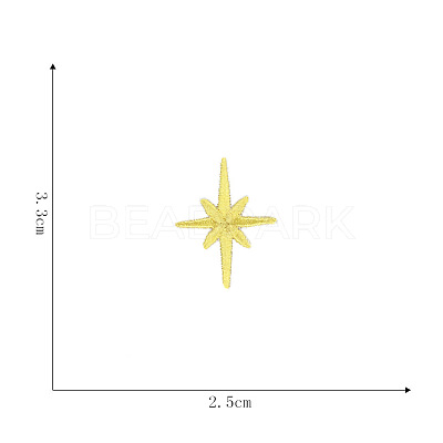 Computerized Embroidery Cloth Self-adhesive/Sew on Patches MOST-PW0001-121F-1