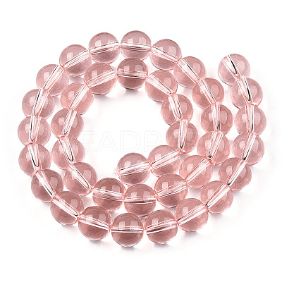 Transparent Glass Beads Strands GLAA-T032-T10mm-10-1
