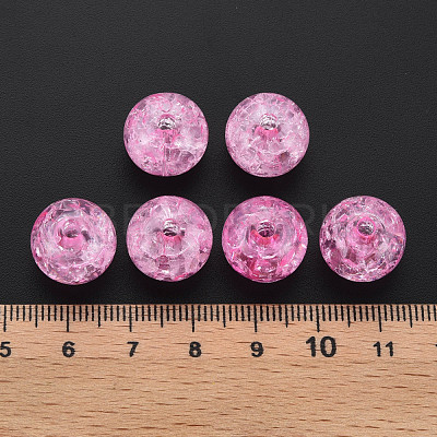 Transparent Crackle Acrylic Beads MACR-S373-66B-N02-1