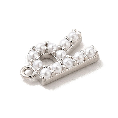 Plastic Imitation Pearl Pendants KK-P230-17P-1