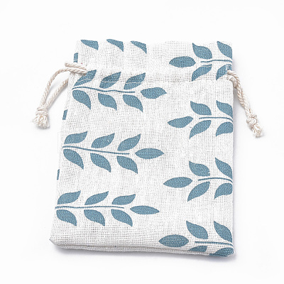 Polycotton(Polyester Cotton) Packing Pouches Drawstring Bags ABAG-T006-A04-1