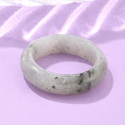 Natural Labradorite Plain Band Rings PW-WG25917-07-1