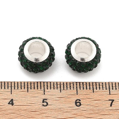 Rondelle Polymer Clay European Beads FIND-U001-01K-1
