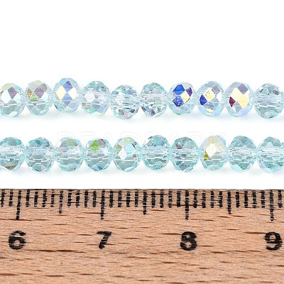 Transparent Glass Beads Strands EGLA-N016-4mm-01-1