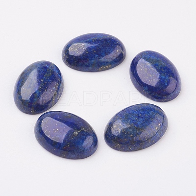 Natural Lapis Lazuli Flat Back Cabochons G-G741-22x30mm-15-1