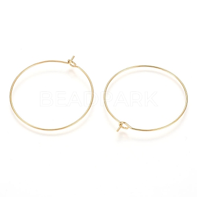 Ion Plating(IP) 316L Surgical Stainless Steel Hoop Earring Findings STAS-G130-03G-30MM-1