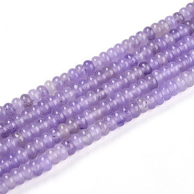 Dyed Natural White Jade Beads Strands G-T139-57A-08-1