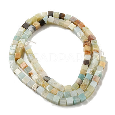 Natural Flower Amazonite Beads Strands G-C129-A12-01-1