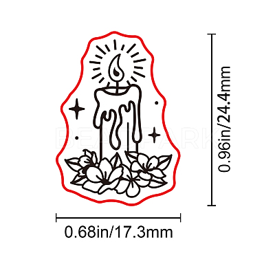 Wax Seal Envelope Gift Seal AJEW-WH0192-050-1