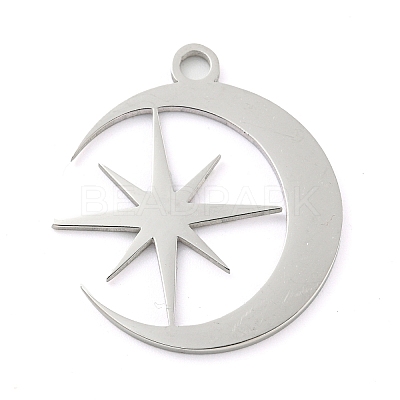 Non-Tarnish 304 Stainless Steel Pendants STAS-B056-26P-04-1