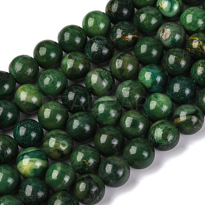 Natural African Jade Beads Strands G-K091-10mm-1