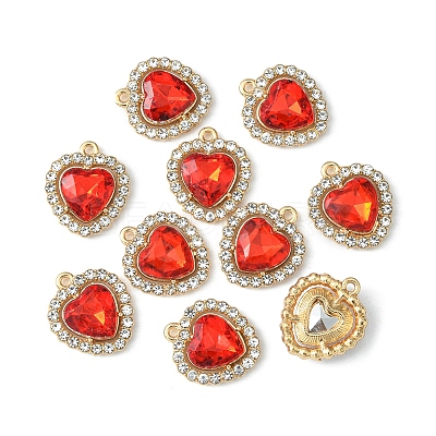 Alloy Crystal Rhinestone Charms ALRI-YW0001-01D-1