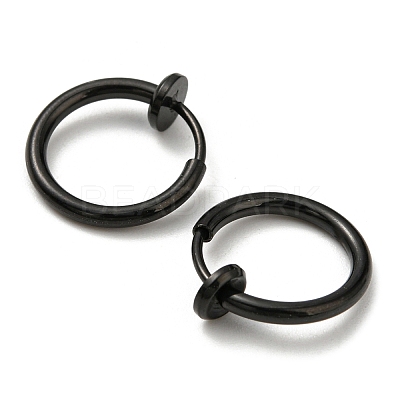 304 Stainless Steel Clip-on Earrings EJEW-P232-01EB-1