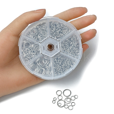 1 Box Iron Open Jump Rings Set IFIN-YW0001-44P-1