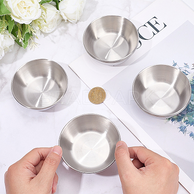6Pcs Stainless Steel Dipping Bowls AJEW-CP0009-70P-1