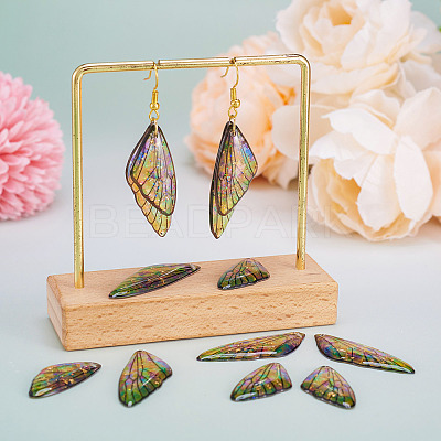 Transparent Resin Wing Pendants Set X-RESI-TAC0021-01A-1