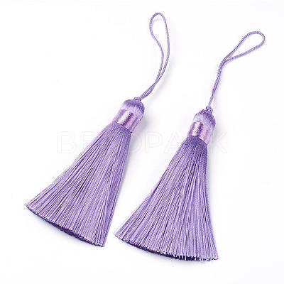Polyester Tassel Big Pendants HJEW-K030-C-1