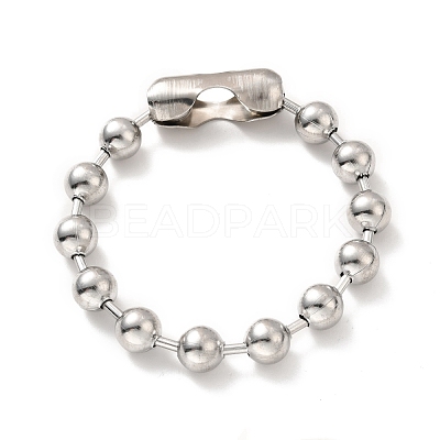 Tarnish Resistant 304 Stainless Steel Ball Chain Necklace & Bracelet Set STAS-D181-02P-02B-1