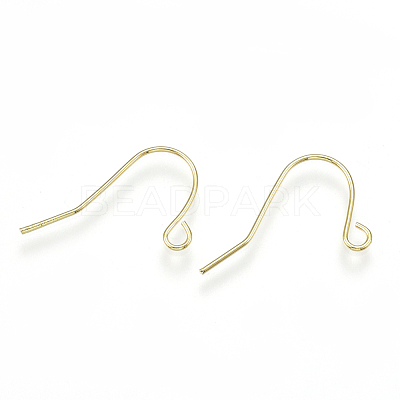 Brass Earring Hooks KK-S348-217-1