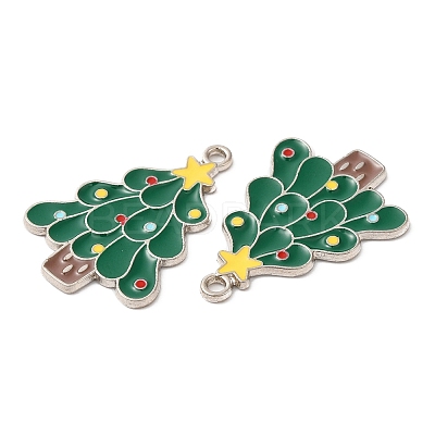 Christmas Alloy Enamel Pendants X-ENAM-D050-13B-01P-1