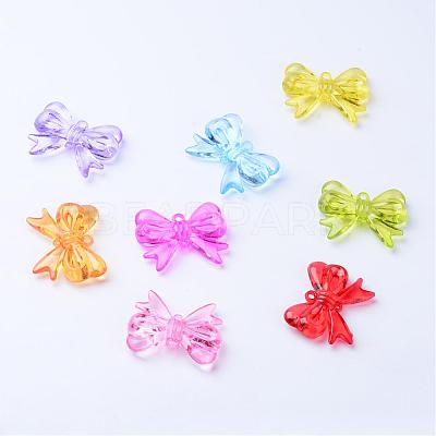 Transparent Acrylic Pendants TACR-S132-10-1