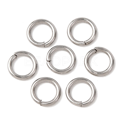 Tarnish Resistant 304 Stainless Steel Open Jump Rings STAS-Q186-02-5x0.8mm-1