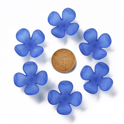 Frosted Acrylic Bead Caps MACR-S371-06A-751-1