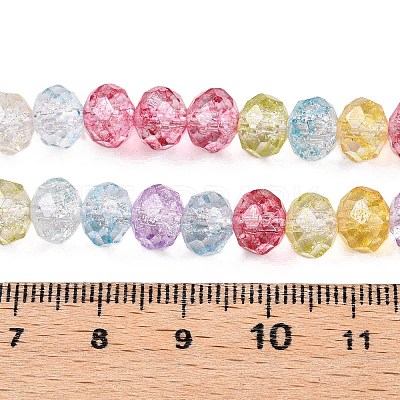 Transparent Glass Beads Strands GLAA-T023-8mm-A07-1