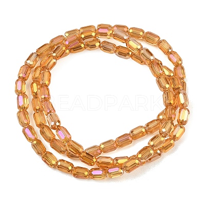 Electroplate Glass Beads Strands EGLA-D031-01S-1