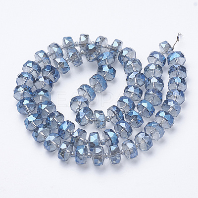 Electroplat Glass Beads Strands EGLA-Q092-8mm-D05-1