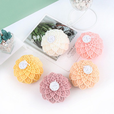 Flower Shape Silicone Candle Molds CAND-PW0009-08-1