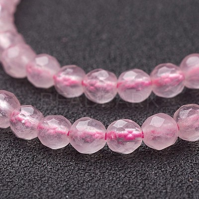 Natural Rose Quartz Beads Strands G-G099-F4mm-15-1