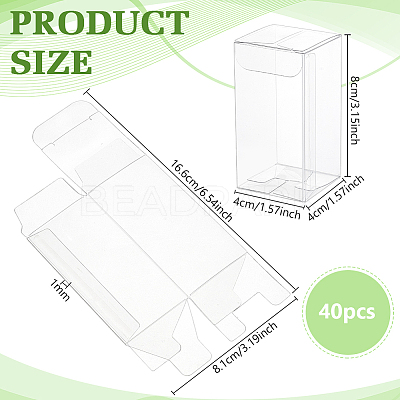 Rectangle PVC Packaging Boxes LS-CON-WH0099-30A-1