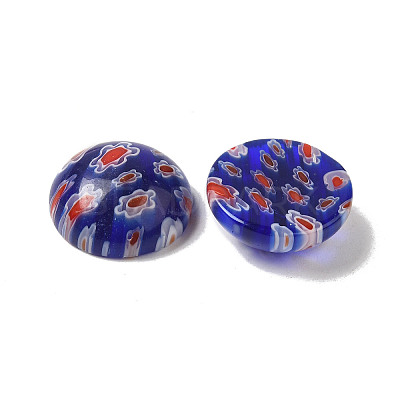 Handmade Millefiori Glass Cabochons LAMP-H063-01C-1