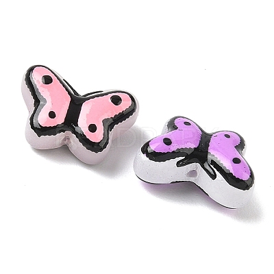 Transparent Glass Enamel Beads LAMP-C023-03-1