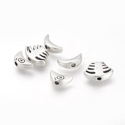 Tibetan Style Alloy Combine Beads TIBE-Q070-162AS-RS-1