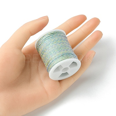 17M Rainbow Color Polyester Sewing Metallic Thread OCOR-E026-08C-1