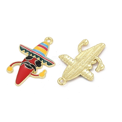 Cinco De Mayo Theme Alloy Enamel Pendants ENAM-V001-05M-G-1