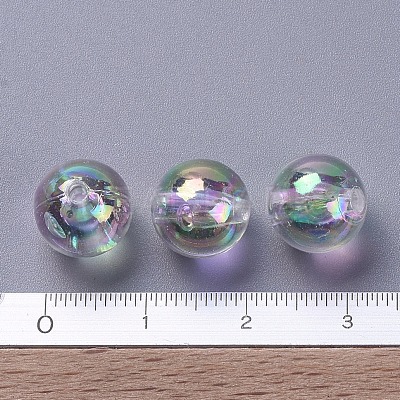 Eco-Friendly Transparent Acrylic Beads PL735-2-1