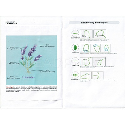 DIY Embroidered Making Kit DIY-F088-05A-1