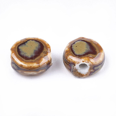 Handmade Porcelain Beads X-PORC-S498-39E-1