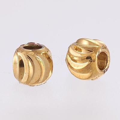 Brass Spacer Beads KK-G312-01G-3mm-G-1