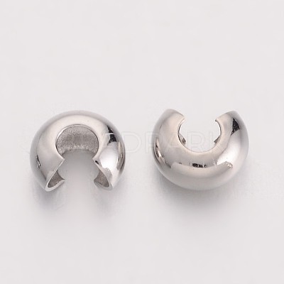 Brass Crimp Beads Covers EC266-1