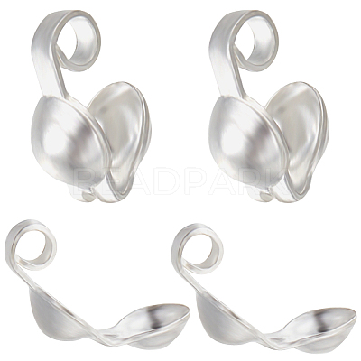 20Pcs 925 Sterling Silver Bead Tips STER-BBC0005-40S-1